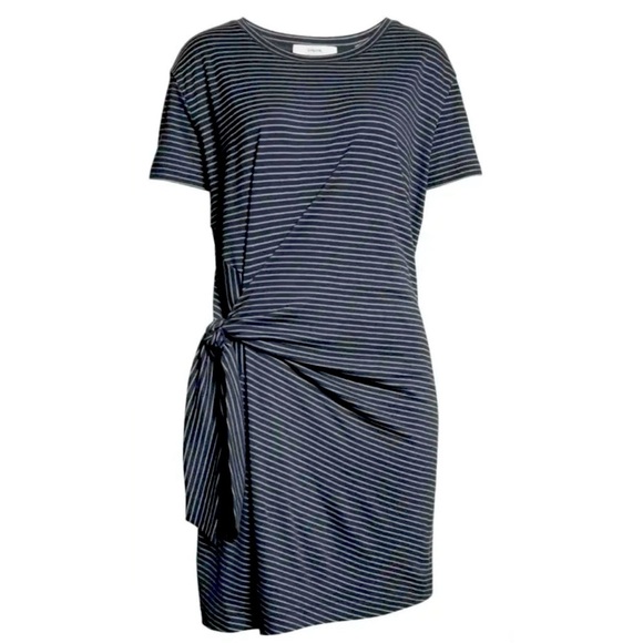Vince Striped Knot Cotton Sheath Mini Dress size XS - Picture 1 of 9